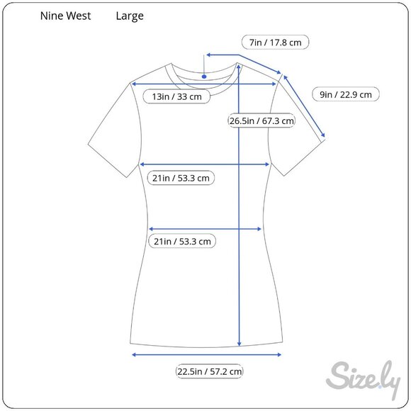 Nine West Womens Flutter Sleeve Top Large Navy Soft Casual Tee NWT $49.50 - Picture 2 of 6